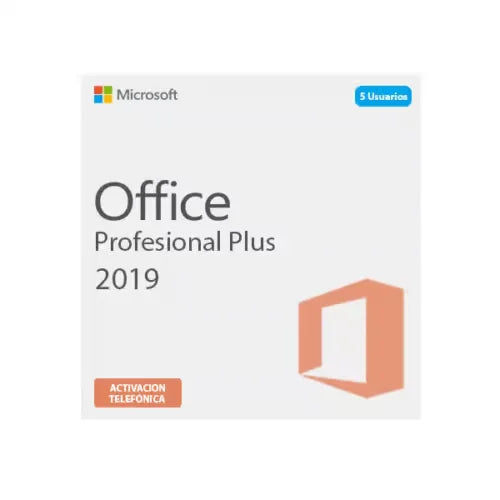 Microsoft Office 2019 Profesional Plus 5 Users - Phone Activation