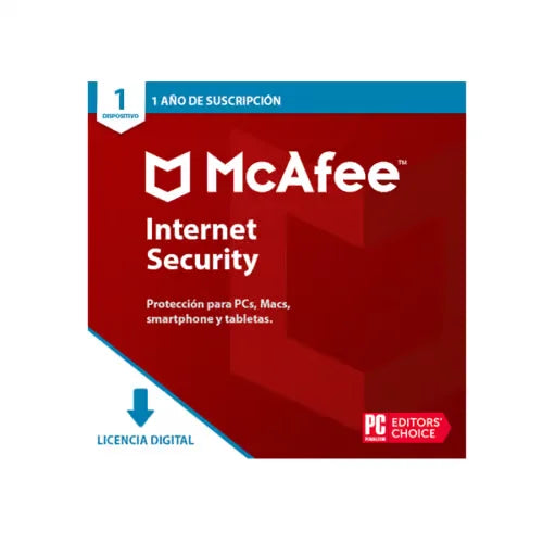 Dispositivo McAfee Internet Security Antivirus 1 12 meses