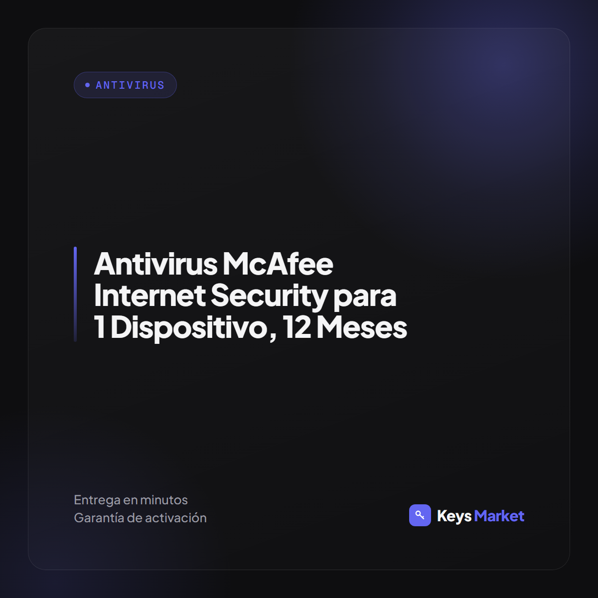 Antivirus McAfee Internet Security para 1 Dispositivo, 12 Meses