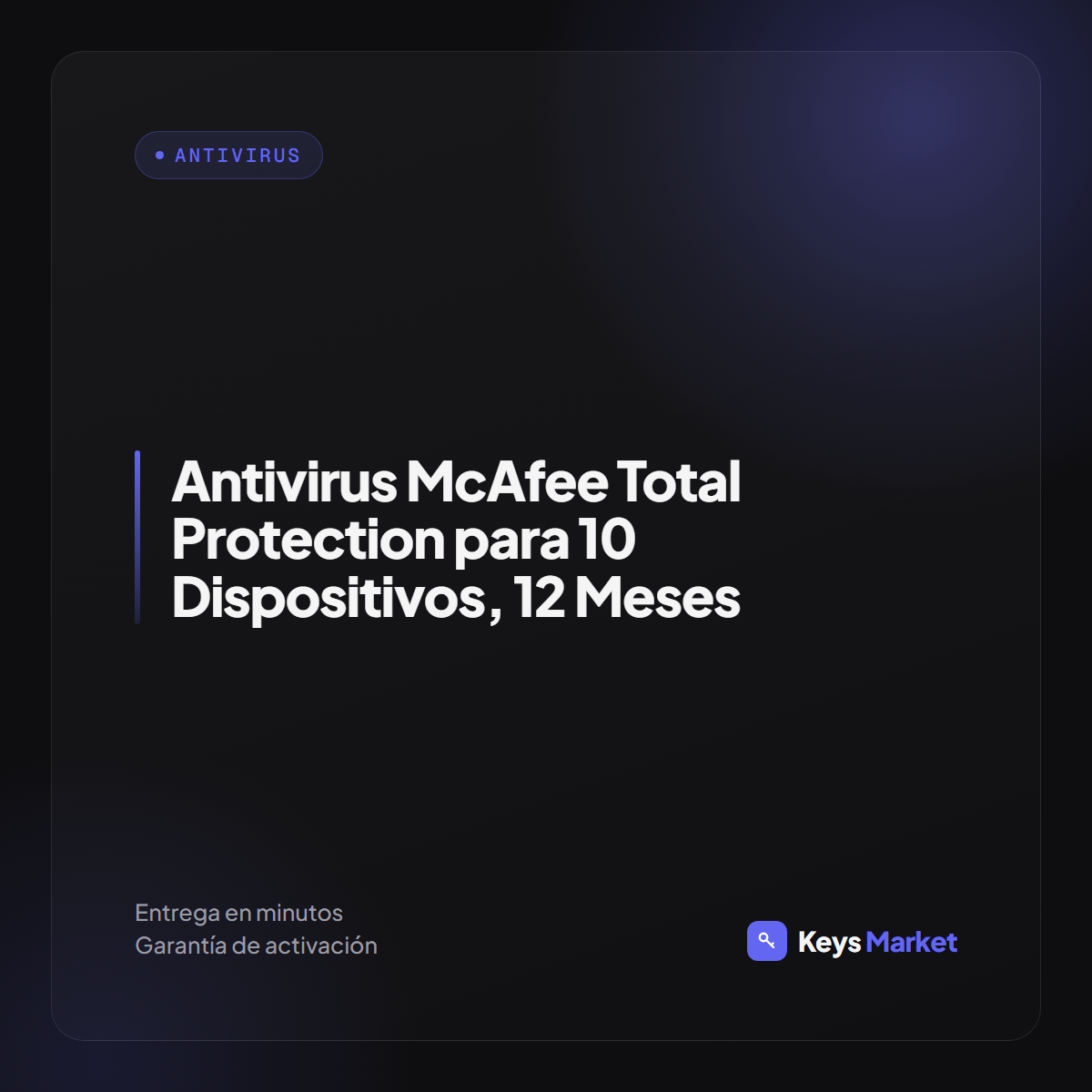 Antivirus McAfee Total Protection para 10 Dispositivos, 12 Meses